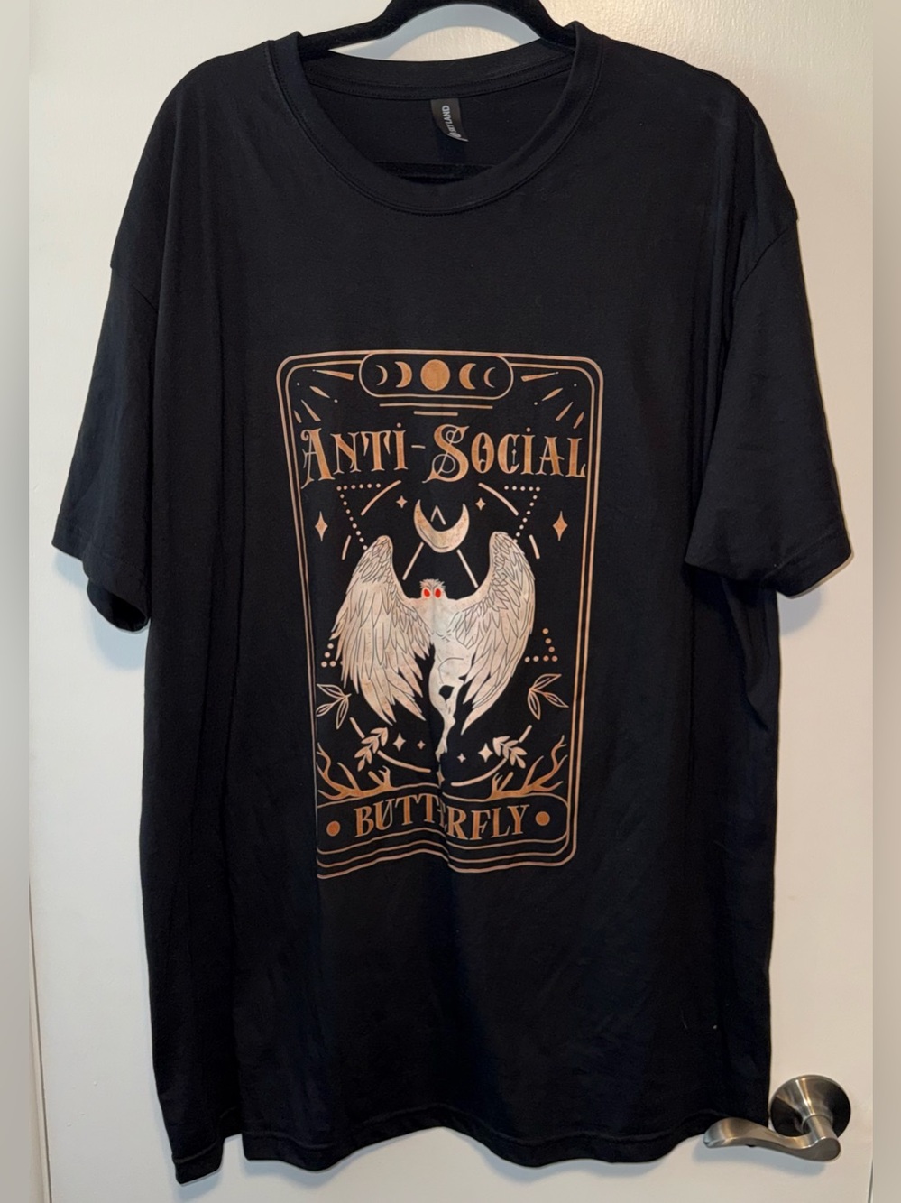 NWOT Anti-Social Butterfly Mothman Graphic Tee